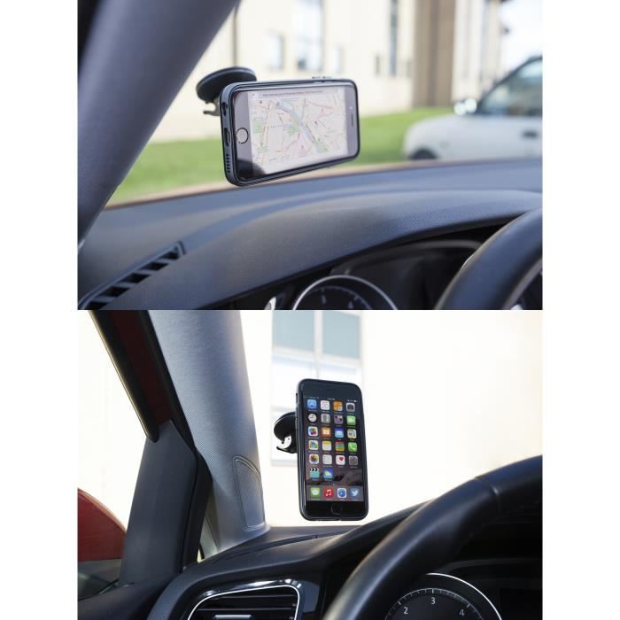 Support de téléphone magnétique pliable double face pour voiture