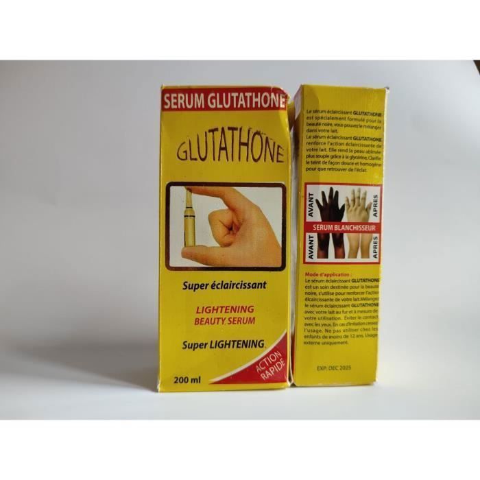 does glutathione cause hair loss Sérum Concentré Glutathione 60 Ml