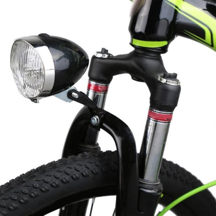 PHARE ROND SOUBITEZ 6V vélo vintage ancien Noir EUR 9,90 - FR
