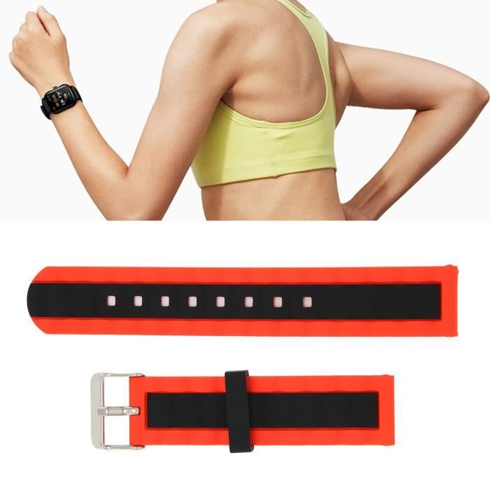 Strap-it Bracelet á boucle nylon - compatible pour Amazfit GTS 2 (bleu) - Accessoires bracelet