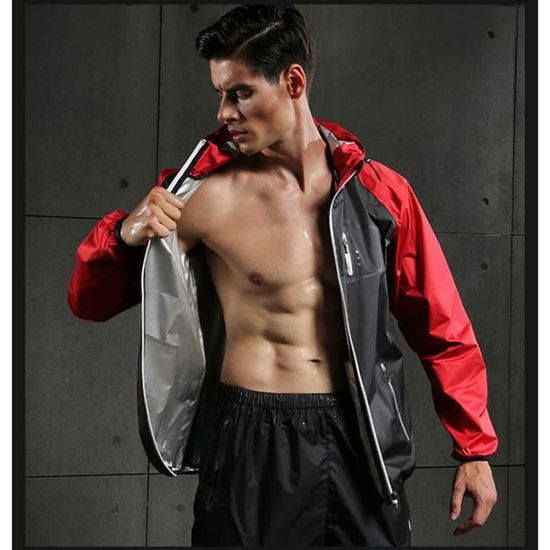Ensemble de Sudation Homme Fitness Veste Capuche Br ler