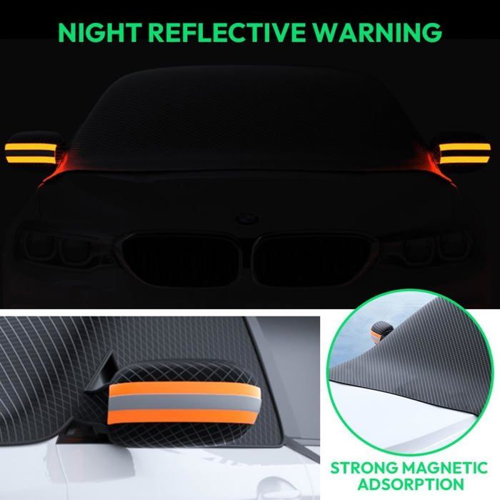 Housse De Pare-brise Voiture Noosverl 190x107 Cm - Protection Hiver (neige, Glace) Et été (UV), Pliable, Pour Berlines Et SUV