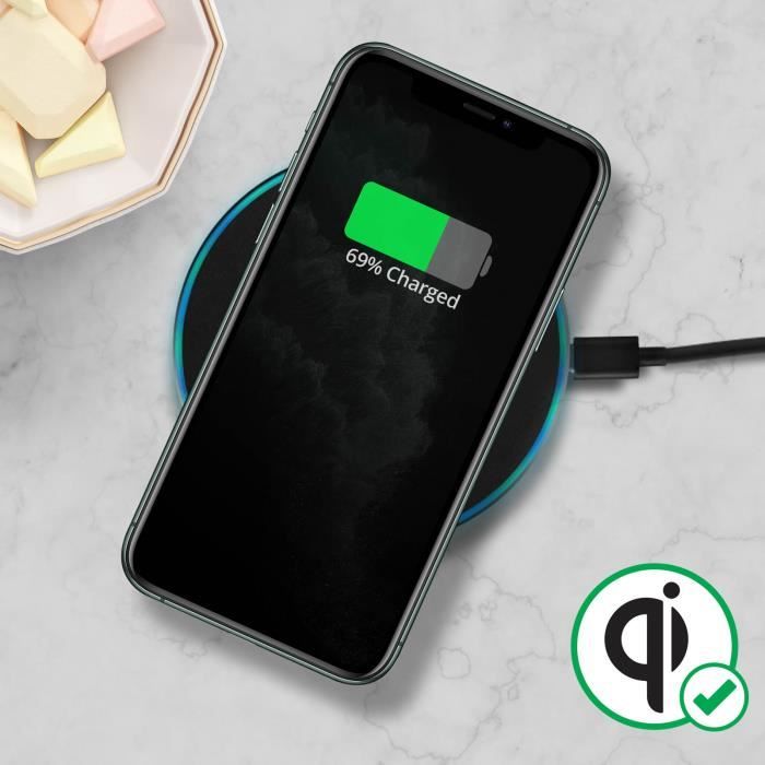 Nappe De Charge Sans Fil Induction NFC Pour IPhone 11 Pro Max - Flexible - Multicouleur - Neuf