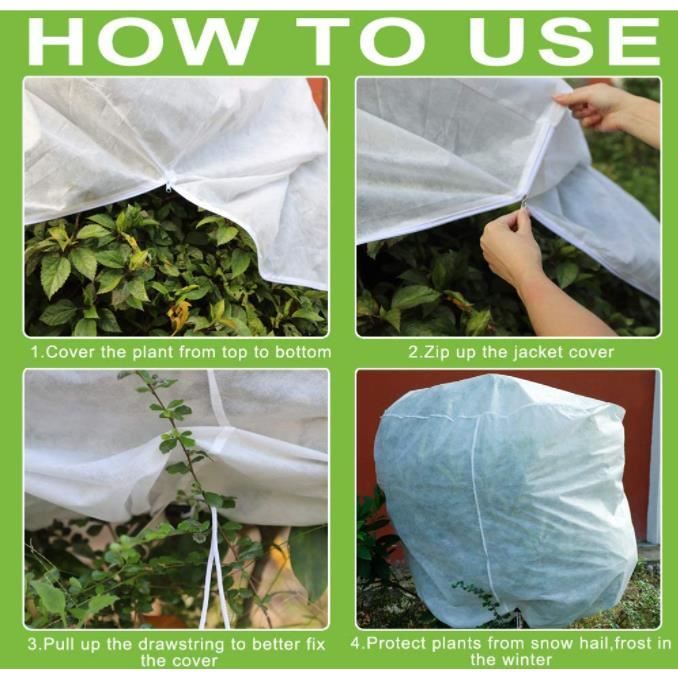 Nieeegy Lot de Protections d'hiver pour Plantes, Protection Contre Le