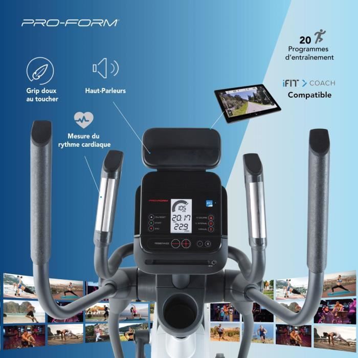 PROFORM V lo Elliptique Endurance 420 E Connect iFIT 20 Niveaux