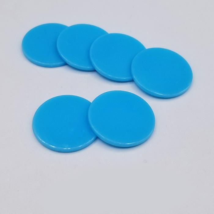 100 pièces jetons de jeu ronds comptant des pièces rondes tranches de  couleur acrylique jetons de Bingo fournitures de jeux pour la barre de  magasin à domicile 