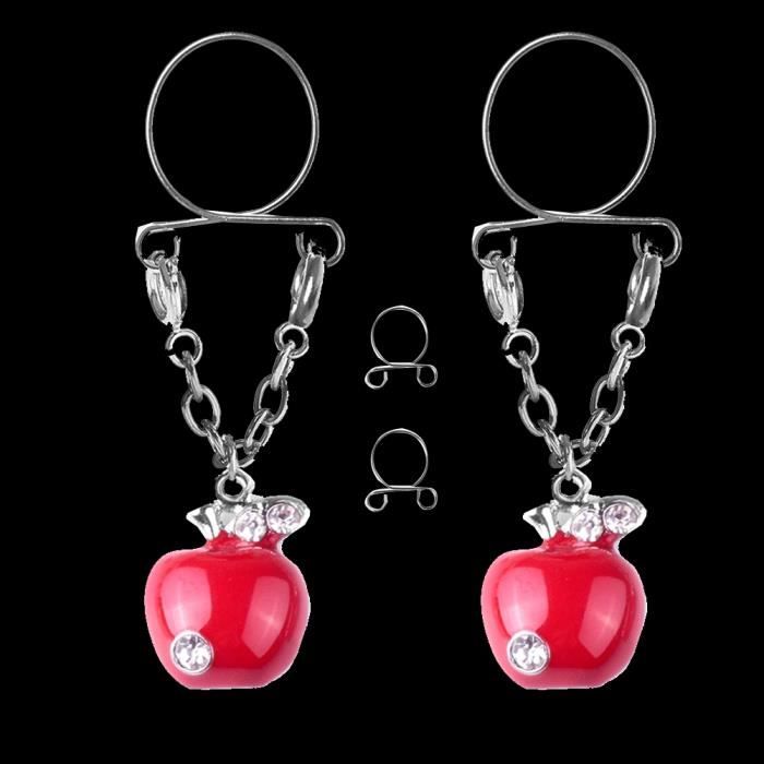 Piercing Téton En Acier 316L Avec Pendentif Cœur - 14G/14mm - Hypoallergénique - Cadeau Saint-Valentin, Halloween