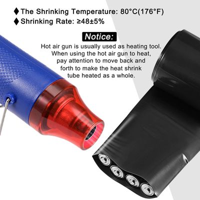 MANCHON DE TUBE Thermorétractable En Polyoléfine De Longueur 12mm 6 Mètres Noir EUR 7,80