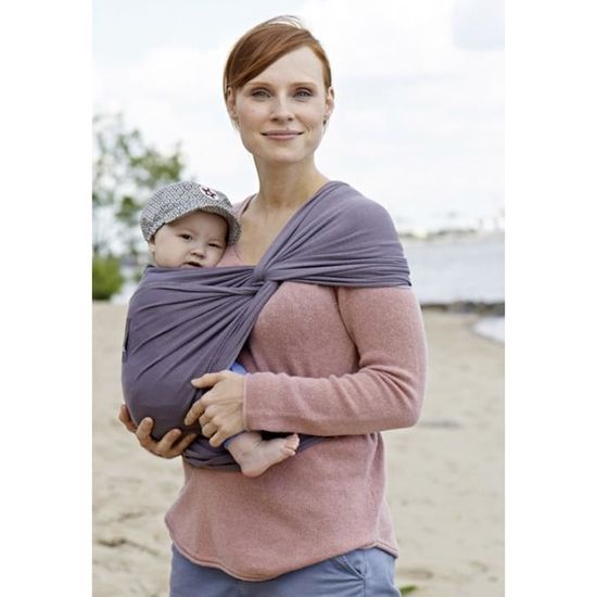 Echarpe de portage MANDUCA Sling Grise Coton 100 bio Contact direct avec bebe Cdiscount Puericulture Eveil bebe