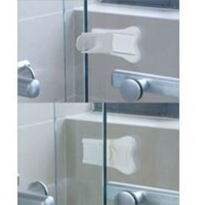 QWORK® 4 Pcs Bloque Porte Coulissante Bloque De Fenêtre Adhésif Verrou