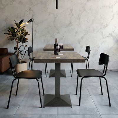 OHMG Table à Manger Bois Carrée Design Petite Table de Cuisine 2-4 Personnes Dining Tables pour Salle à Manger Salon Balcon,Bois MDF,Pied en Acier,Minimaliste (60x60x75cm-D OHMG Table à Manger Bois Carrée Design Petite Table de Cuisine 2-4 Personnes Dining Tables pour Salle à Manger Salon Balcon,Bois MDF,Pied en Acier,Minimaliste (60x60x75cm-D