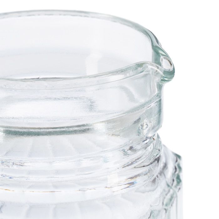 Lot De 2 Carafes à Eau 1L Plastique Avec Couvercle - Pichet Hermétique Anti-Fuite - Idéal Thé Glacé, Jus, Café