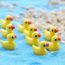 10 Pcs Petits Canards Jaunes Statuette Mingon En Resine Mini Deco