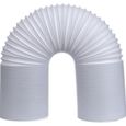 CLIMATISEUR MOBILE Tuyau d'Evacuation Flexible - Universel pour Climatiseur Mobile - 2M*13CM - Blanc