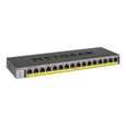 NETGEAR Commutateur Ethernet GS116PP 16 Ports - 2 Couches supportées - Paire torsadée - Fixation au mur, Montable en rack, Bureau-0