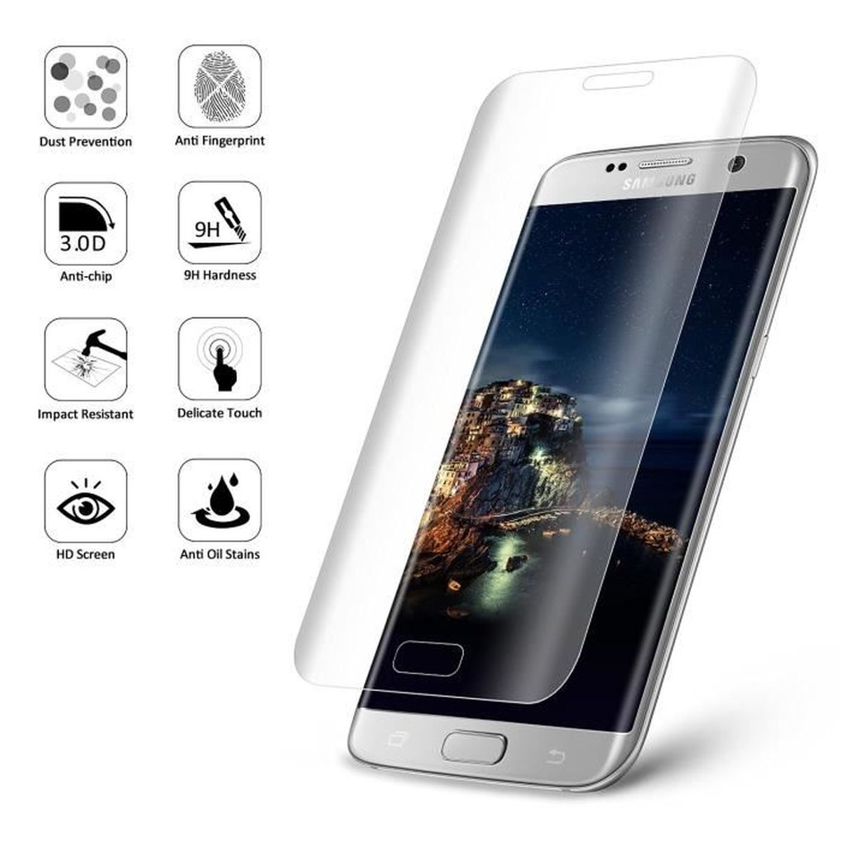 Film Protection Ecran Verre Durcit Trempé ~ Huawei P8 Lite Film Protection Ecran Verre Durcit Trempé ~ Huawei P8 Lite