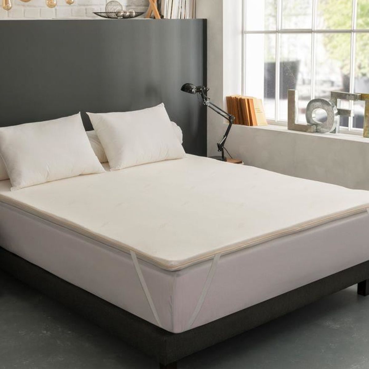 surmatelas memoire de forme 140x190 esp 6 cm achat vente sur matelas cdiscount