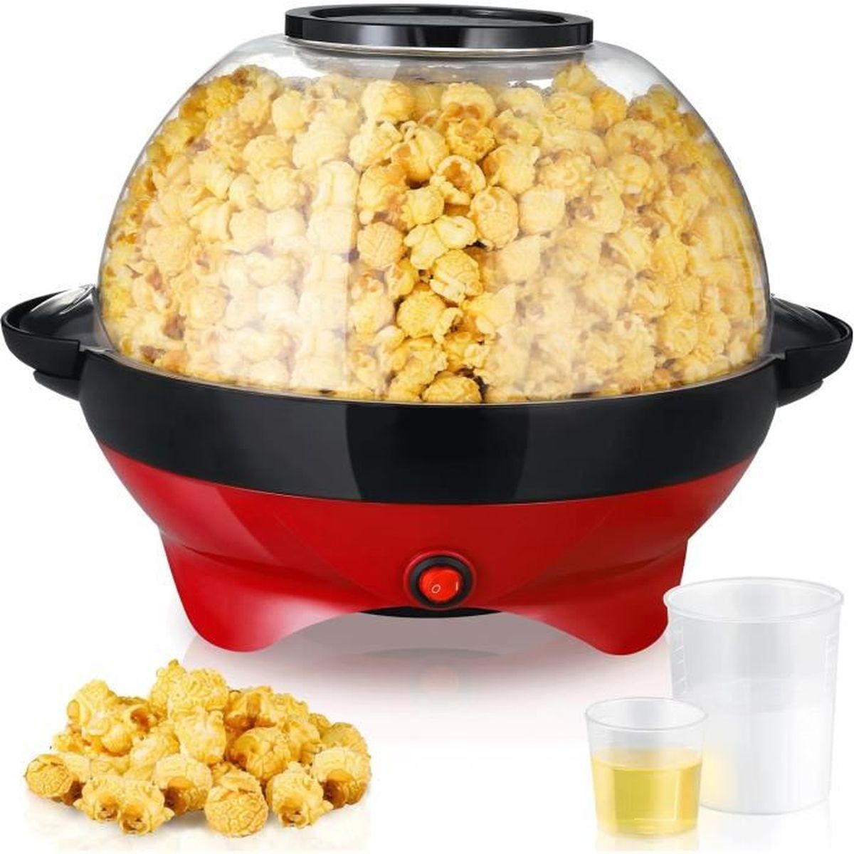 Machine à Pop-corn Micro-ondes JOCCA - Verre 2,2 L - Sans Huile - Lavable Lave-Vaisselle