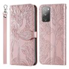 APRILLY Pour Samsung Galaxy S20 FE 5G Housse, avec Support Téléphone Protection Housse Samsung Galaxy S20 FE 5G (6.5") - Or rose