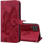 CHICHENG Coque Samsung Galaxy A42 5G avec Verre Trempé Design Embosser à Rabat Magnétique en Cuir PU avec Fonction Support Emplacem W