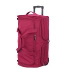 DAVID JONES Sac de voyage avec roulettes 120L grand volume 76cm - Rouge rose framboise - BA60291L