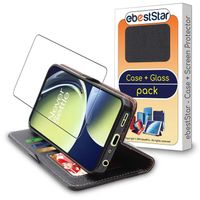ebestStar ® pour OnePlus Nord CE 3 Lite 5G - Etui Portefeuille PU Cuir + Film protection écran en VERRE Trempé, Noir