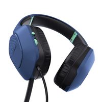 Trust Gaming GXT 415 Zirox Casque Gamer Filaire Léger pour PC, Xbox, PS4, PS5, Switch, Jack 3.5 mm, avec Micro - Bleu