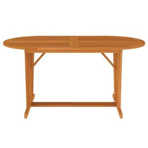 TABLE DE JARDIN  Ayhao2 Table de jardin 160x85x75 cm Bois d'eucalyp