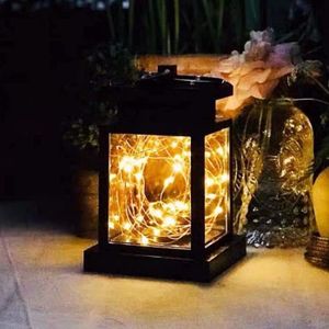 LAMPION Lanterne Solaire de Jardin à LED - Noir - APPLIQUE EXTERIEURE - Classique - Intemporel - Extérieur