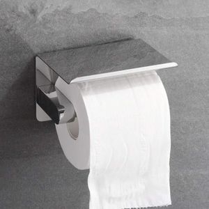 SERVITEUR WC Porte Papier Toilette Dérouleur Papier Wc En Acier Inoxydable Détenteurs De Papier Hygiénique Mur Monté Aspiration De Rouleau[J2448]
