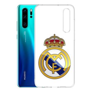 COQUE - BUMPER Coque Huawei P30 - Logo Real Madrid. Accessoire te