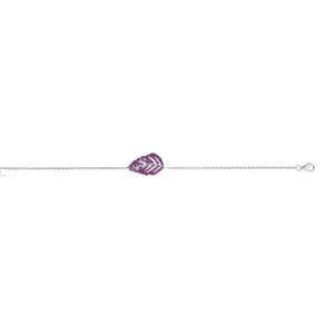 Bracelet En Argent Sterling - Poids 11g - Motif Feuilles - Occasion En Bon état - Bijou Vintage