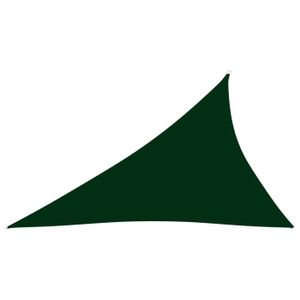 PARASOL Voile de parasol triangulaire 4x5x6,4 m Vert foncé