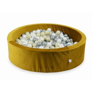 PISCINE À BALLES Mimii - Piscine À Balles (Velvet doré) 110X30cm-400 Balles (transparent, perle, argenté)