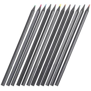 CRAYON DE COULEUR ZJCHAO crayons en bois 12 couleurs 2mm crayons de couleur stylo de dessin en bois pour l'écriture peinture croquis enfants cadeaux