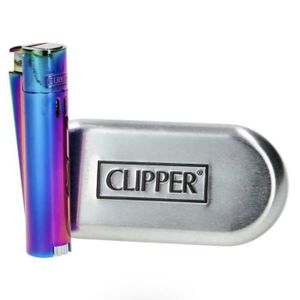 Briquet Clipper Metal Or Rose avec Boite - Modèle Aléatoire - Collection  Fumeur - 365