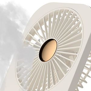 VENTILATEUR FAN-Ventilateur de bureau à brumisation Ventilateur de bureau brumisateur pliable et silencieux, electromenager ventilateur Blanc