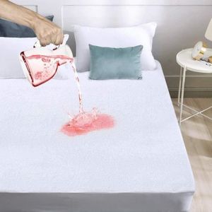 Lot de 2- Small Cot Protège Matelas Imperméable 60x120cm,Couvre Matelas Serviette éponge Drap Housse,Alèse Respirante,Anti Acarien,Antibactérien,Housse Protection Lit Adulte et Enfant/Lavable à 30°C 