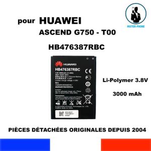 Batterie téléphone BATTERIE ORIGINALE HUAWEI HB476387RBC ASCEND G750-