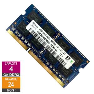 MÉMOIRE RAM Barrette Mémoire 4Go RAM DDR3 Hynix HMT351S6EFR8C-