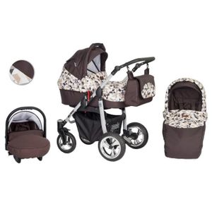 poussette trio avec nacelle homologuée voiture