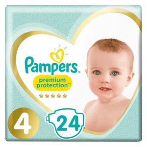 COUCHE Couches Pampers New Baby Premium Protection - Taille 4 x24 - Petit format