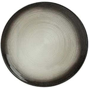 MACOSA WV50233 Lot de 2 assiettes de présentation Noir//doré