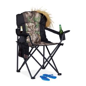 CHAISE DE CAMPING Relaxdays Fauteuil de pêche, Chaise de camping pli