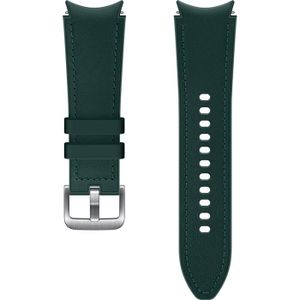 BRACELET MONTRE CONNEC. Bracelet Galaxy Watch4 Classique Cuir 115mm Vert