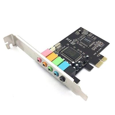Carte Son PCI-E CMI8738 Surround 4 Canaux - Audio Stéréo Interne Pour PC Bureau