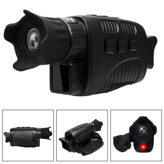 Monoculaire Vision Nocturne Numérique Infrarouge - Écran TFT 2 Pouces | Zoom 16x | Portée Jusqu'à 800m | Pour Chasse, Camping, Randonnée Nocturne