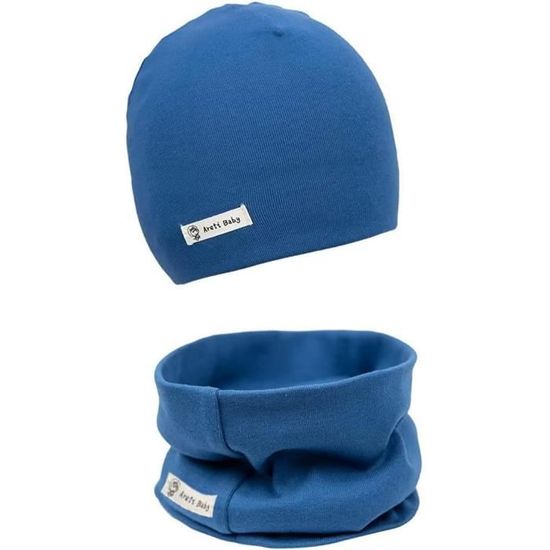 Ensemble Bonnet écharpe Enfant RUIXIA - Bonnet Oreillette + Tour De Cou Polaire - Taille 2-8 Ans, Hiver Chaud - 9