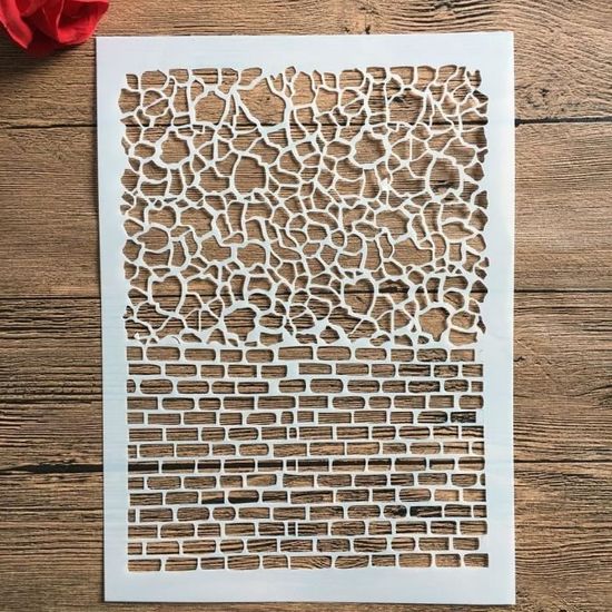 Pochoirs Pour Peinture Murale, Scrapbooking, Gauage, Cercle De Fleurs, Bricolage, Artisanat, 1