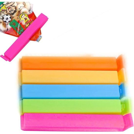 28PCS Clip Fermeture Sachet Pinces Réutilisables Alimentaire D'étanchéité Clips Pour Scr Les Sacs Alimentaires , La Cuisine, La Maison